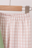 Sage Puppy Fishing Gingham Pants Set
