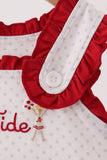 Red Alabama Roll Tide Embroidery Ruffle Bubble