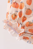 Pumpkin Bow Ruffle Bubble