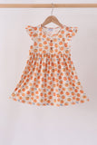 Pumpkin Bow Ruffle Dress