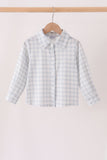 Plaid button down shirt