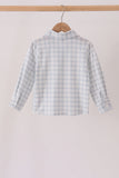 Plaid button down shirt