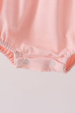 Pink Ghost Embroidery Ruffle Bubble