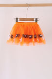 Orange spider sequin tutu skirts