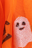 Orange pumpkin bat sequin tutu skirts