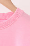Pink football sequin mom&me top