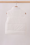 White mom&me puffer vest