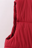 Maroon mom&me puffer vest