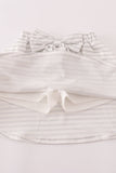 Rust Texas embroidery bow skorts set