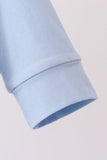 Blue big brother embroidery top