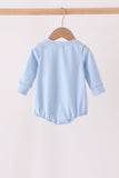 Blue Lil brother embroidery bubble
