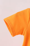 Orange ghost embroidery bubble