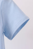 Blue ghost embroidery top