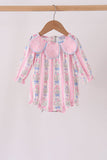 Pink Pearl Bow Floral Bubble