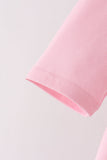 Pink floral bow bloomer set