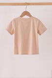 Leopard pumpkin embroidery top