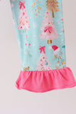 Green christmas tree bamboo pajama set