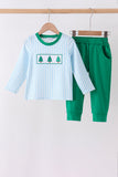 Green Christmas Tree Embroidery Set