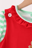 Red Gingerbread Tree Embroidery 2pc Set