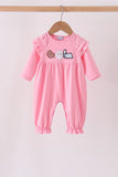 Pink Milk Cookies Ruffle Romper