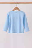 Blue Turkey Embroidery Top