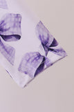 Purple Bow Zip Bamboo Dress