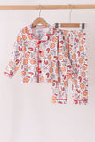 Red milk cookie bamboo pajama set