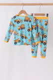 Construction Trucks Bamboo Pajama Set