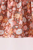 Floral Smocked Lace Pants Set