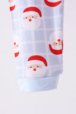Blue Santa Claus Bamboo Pajama Set