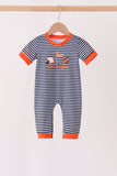 Auburn War Eagle Embroidery Romper