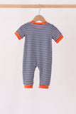 Auburn War Eagle Embroidery Romper