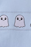 Blue ghost embroidery bubble