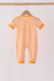 Orange Tennessee Go Vols Embroidery Romper
