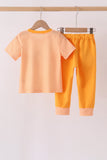 Orange Tennessee Go Vols Embroidery Pants Set