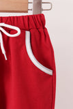 Red Alabama Roll Tide Embroidery Pants Set