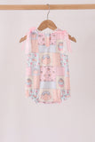 Pink pumpkin ruffle bubble
