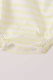 Yellow stripe pumpkin embroidery bubble