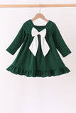 Forest nativity ruffle dress