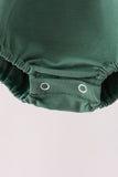 Green construction vehicle embroidery bubble
