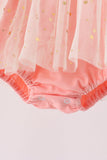 Pink gingerbread sequin tulle bubble