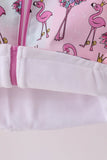 Pink Flamingo Ruffle Raincoat