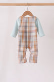 Sage Turkey Embroidery Plaid 2pc set
