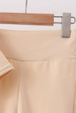 Khaki scalloped active pants set
