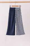Navy Auburn checkered pants