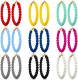 Summer Vibrant Hoop Earrings