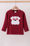 Premium Maroon Georgia bulldog applique top
