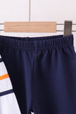 Premium Navy Auburn tiger applique pants set