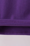 Premium Purple LSU 01 applique top
