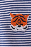 Premium Blue Auburn stripe tiger top